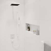 Vorschau: Hansgrohe Pulsify E Kopfbrause 260 1jet 5,5l/min EcoSmart, weiß matt, 24333700