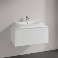 Vorschau: Villeroy&Boch Legato Waschtischunterschrank 80x50cm für Aufsatzwaschtisch, 1 Auszug glossy white B67800DH