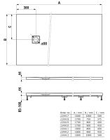 Vorschau: Laufen Solutions Marbond Duschwanne 160x100x4,4cm superflach, rechteckig, Ablauf seitlich, weiß