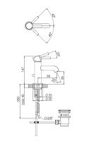 Vorschau: Steinberg Serie 100 Waschtisch-Einhebelmischer mit Ablaufgarnitur, Ausladung 98mm, chrom