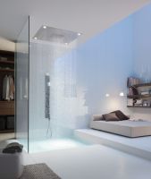 Vorschau: Axor ShowerHeaven Kopfbrause 97x97cm 3jet mit Licht, edelstahl