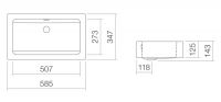 Vorschau: Alape WT.PR Waschtisch 58,5x34,7, weiß WT.PR585