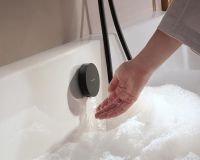Vorschau: hansgrohe Exafill Fertigset Wanneneinlauf, Ablauf- und Überlaufgarnitur, schwarz matt/weiß glanz 58119670