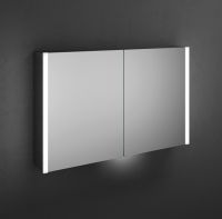 Vorschau: Burgbad Cube Spiegelschrank m. vertikaler LED-Beleuchtung, Vergrößerungsspiegel, dimmbar, 100,8x64cm SPRY100PN458