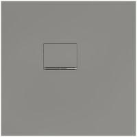 Villeroy&Boch Squaro Infinity Quaryl®-Duschwanne, Eckeinbau links gegen Wand, 80x80cm grey UDQ8080SQI1LV-1S