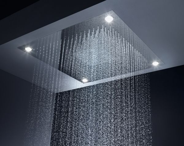 Axor ShowerCollection ShowerHeaven 720x720mm 3jet Kopfbrause mit Beleuchtung, edelstahl