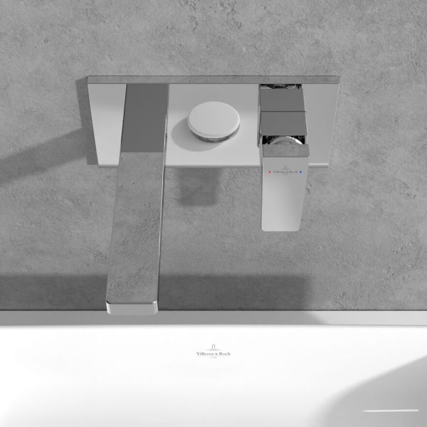 Villeroy&Boch Architectura Square Einhebel-Waschtischarmatur, Unterputzmontage