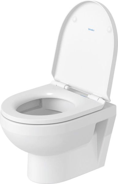 Duravit No.1 Wand-WC Set inkl. WC-Sitz mit Absenkautomatik, 48x36,5cm, oval, rimless, weiß