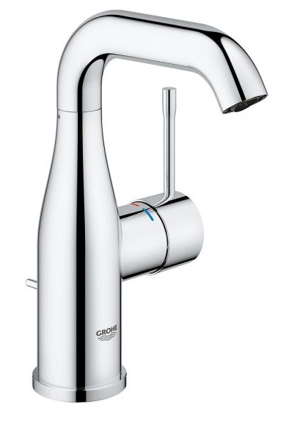 Grohe Essence Einhand-Waschtischbatterie M-Size, schwenkbarer U-Auslauf, wassersparend, chrom