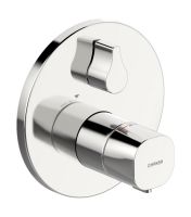 Hansa Hansaliving Wannen-Thermostat, 2 Verbraucher, rund, chrom