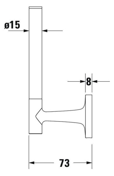 Duravit Starck T Ersatzrollenhalter, wandhängend, chrom 0099391000