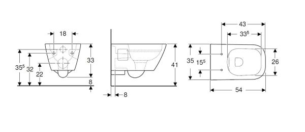 Geberit Renova Plan Wand-WC Tiefspüler, teilgeschlossene Form, Rimfree_3