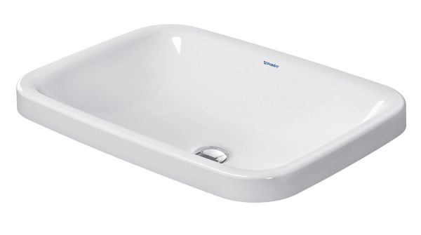 Duravit DuraStyle Einbauwaschtisch 60x43cm, ohne Überlauf, ohne Hahnloch, weiß 0372600000