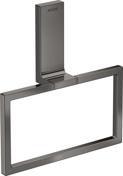 Axor Universal Rectangular Handtuchring, polished black chrome 42623330