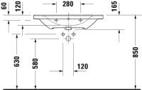 Vorschau: Duravit D-Neo Waschtisch rechteckig 80x48cm, mit Überlauf, ohne Hahnloch, weiß 2367800060