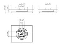 Vorschau: Dornbracht Serienneutral Regenbrause für Deckenanbindung 30x24cm