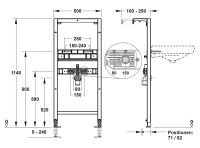 Vorschau: MEPA nextVIT Waschtisch-Element für Einlochbatterie, BH 120cm