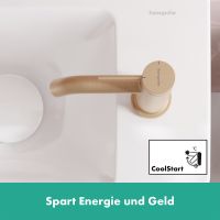 Vorschau: Hansgrohe Tecturis S Waschtischarmatur 110 CoolStart wassersparend+ ohne Ablaufgarn., brushed bronze