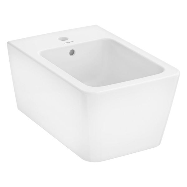hansgrohe EluPura Q Wand-Bidet 540 mit Hahnloch & Überlauf, weiß 60280450