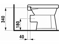 Vorschau: Laufen Object Stand-WC, Flachspüler für 6l-Spülung, weiß_1