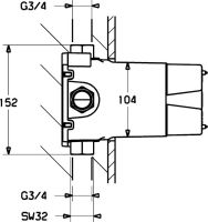 Vorschau: Hansa Hansavario Unterputz-Einbaukörper Thermostat-Batterie