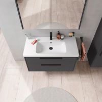 Vorschau: Duravit D-Code Möbelset 100cm Waschtisch mit Unterschrank