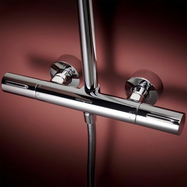 hansgrohe Raindance Alive S Puro Duschsystem 300 EcoSmart, Ecostat Element, chrom