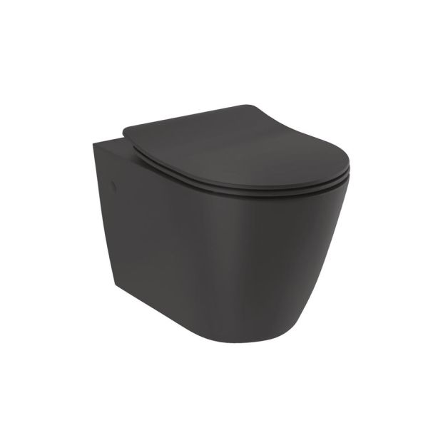 Kludi RESA R Spiralflush-Wand-WC 52cm, schwarz matt 23WCW0239