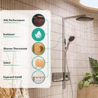 Vorschau: hansgrohe Raindance Alive S Duschsystem 300 EcoSmart, ShowerSelect Comfort, brushed bronze