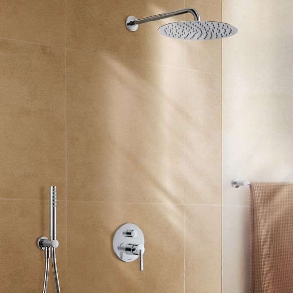 Duravit Balcoon Brausemischer Unterputz, 2 Verbraucher, chrom