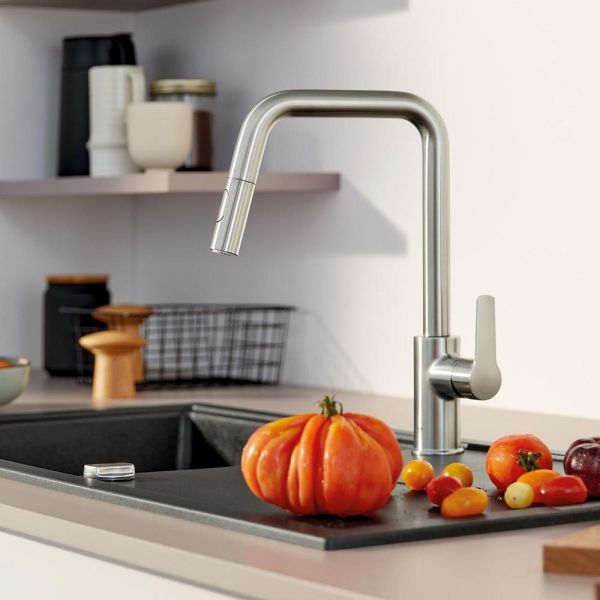 Grohe Start Küchenarmatur mit Ausziehbrause supersteel 30631DC0