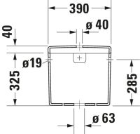 Vorschau: Duravit Starck 3 Spülkasten 3/6L mit Dual Flush, Anschluss rechts oder links, weiß