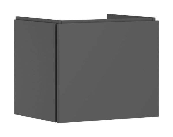 hansgrohe Xilesa E Unterschrank 58x47cm für Waschtisch mit 1 Schubkasten, schiefergrau matt 54253760
