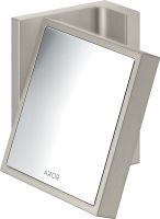 Axor Universal Rectangular Rasierspiegel, 1,7-fache Vergrößerung, neigbar, stainless steel optic 42649800