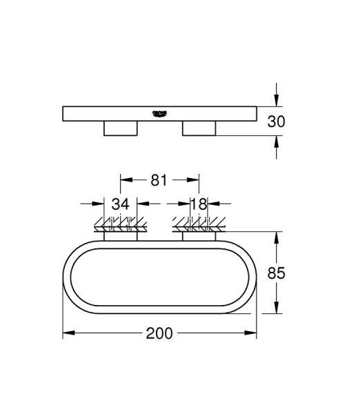 Grohe Selection Handtuchring 41035000