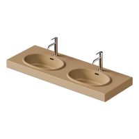 Duravit Balcoon Doppel-Waschbecken 130cm in clay terra matt mit DuraShield®