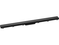 Hansgrohe RainDrain Match Fertigset Duschrinne 100cm, höhenverstellbarer Rahmen, schwarz 56041610