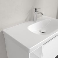 Vorschau: Villeroy&Boch Skyla Waschtisch 80x46cm, Ablagefläche links Hahnloch ohne Überlauf 5A52R2 