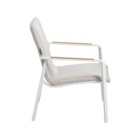 Vorschau: KETTLER DINING DIAMOND Loungesessel Sunbrella®, weiß matt/ natte linen chalk 0103908-5820