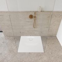 Kaldewei Aluvia SolidLite Duschwanne quadratisch mit Invisible Grip, weiß