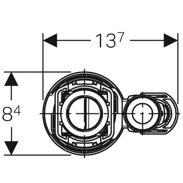 Geberit Spülventil Typ 290, 2-Mengen-Spülung