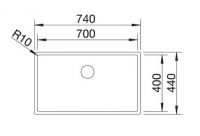 Vorschau: Blanco Claron 700-U Edelstahlspüle, edelstahl Durinox®