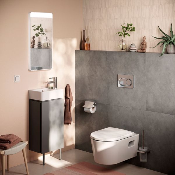hansgrohe iFrame Original S Betätigungsplatte, rund, für 2-Mengen-Spülung
