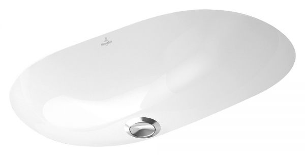 Villeroy&Boch O.Novo Unterbauwaschtisch, Oval, ohne Hahnloch, 53x32cm