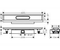 Vorschau: Hansgrohe uBox universal Komplettset für flache Installation 60cm, für Duschrinnen Fertigsets