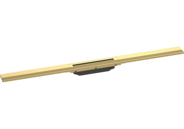 Hansgrohe RainDrain Flex Fertigset Duschrinne 90cm, kürzbar, polished gold optic 56045990