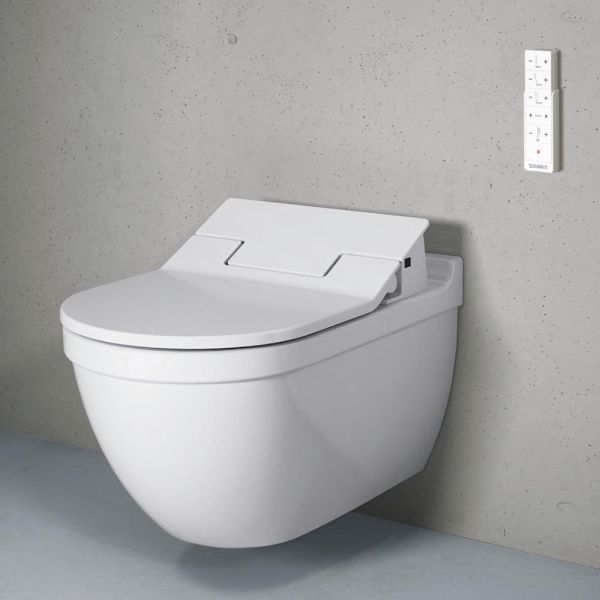 Duravit Starck 3 Wand-WC für Dusch-WC-Sitz SensoWash® 62x36,5cm, oval, HygieneGlaze, weiß 2226592000