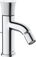 Duravit White Tulip Einhebel-Bidetmischer mit Zugstangen-Ablaufgarnitur, chrom WT2400001010