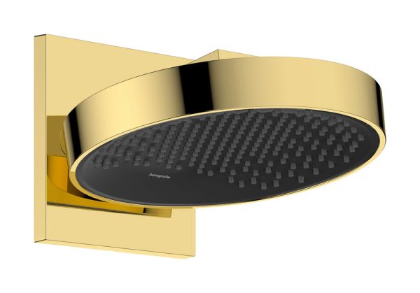 hansgrohe Rainfinity Duschkopf 250 EcoSmart 1jet mit Wandanschluss, polished gold optic
