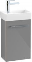 Villeroy&Boch Avento Handwaschbeckenunterschrank, 1 Tür, Türanschlag links, Breite 34cm crystal grey A87600B1